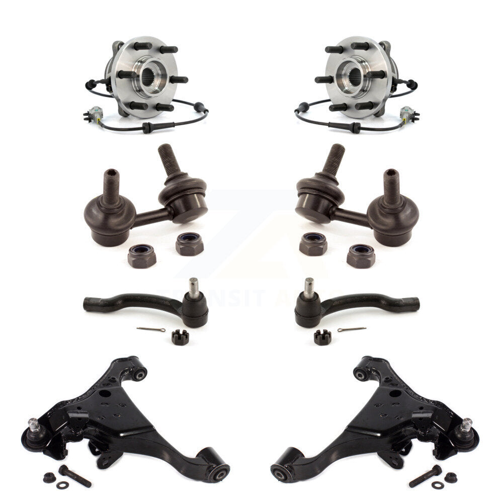 Bearing Lower Control Arm Outer Tie Rod Link Front Kit (8Pc) For Nissan Frontier