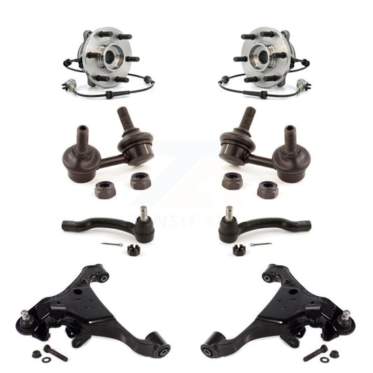 Bearing Lower Control Arm Outer Tie Rod Link Front Kit (8Pc) For Nissan Frontier