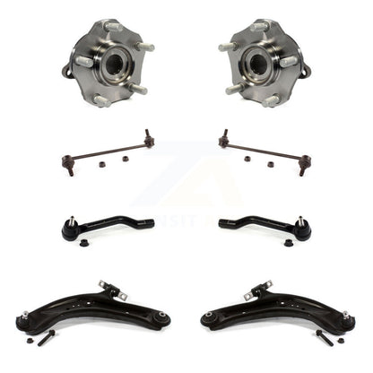 Hub Bearing Lower Arm Outer Tie Rod Link Front Kit (8Pc) For Nissan Rogue Sport