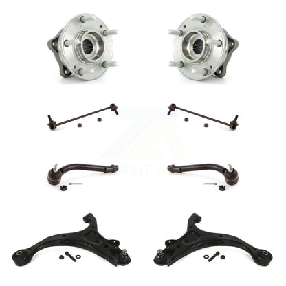 Bearing Lower Control Arm Outer Tie Rod & Link Front Kit (8Pc) For Hyundai Santa