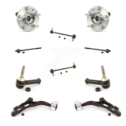 Hub Bearing Lower Control Arm Outer Inner Tie Rod Link Front Kit (10Pc) For Ford
