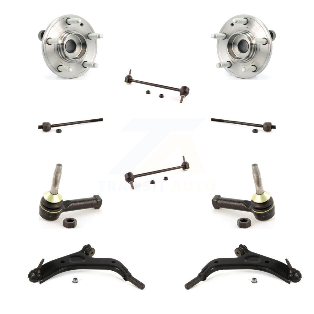 Bearing Lower Control Arm Outer Inner Tie Rod & Link Front Kit (10Pc) For Ford X