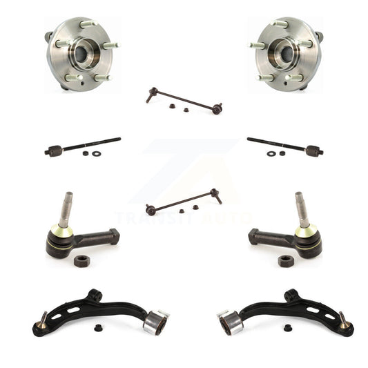 Bearing Lower Arm Outer Inner Tie Rod Link Front Kit (10Pc) For 2009 Lincoln MKS
