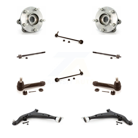 Hub Bearing Lower Arm Outer Inner Tie Rod Link Front Kit (10Pc) For Nissan Quest
