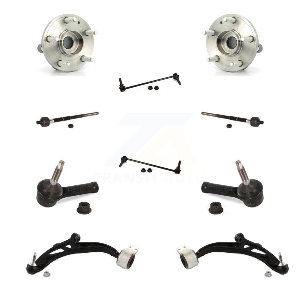 Bearing Lower Arm Outer Inner Tie Rod & Link Front Kit (10Pc) For Ford Explorer