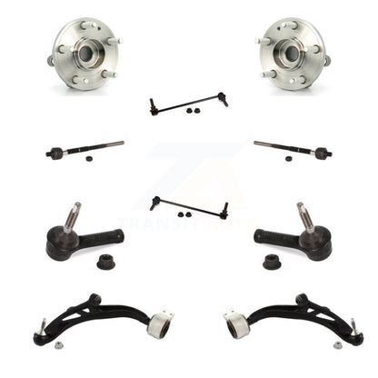 Bearing Lower Arm Outer Inner Tie Rod & Link Front Kit (10Pc) For Ford Explorer
