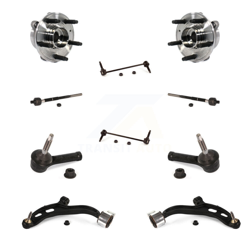 Hub Bearing Lower Arm Outer Inner Tie Rod Link Front Kit (10Pc) For Ford Police