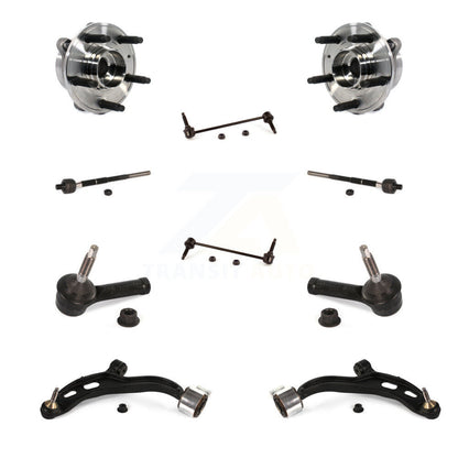Hub Bearing Lower Arm Outer Inner Tie Rod Link Front Kit (10Pc) For Ford Police
