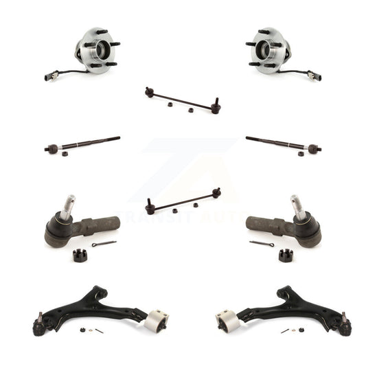 Bearing Lower Control Arm Outer Inner Tie Rod Link Front Kit (10Pc) For Equinox
