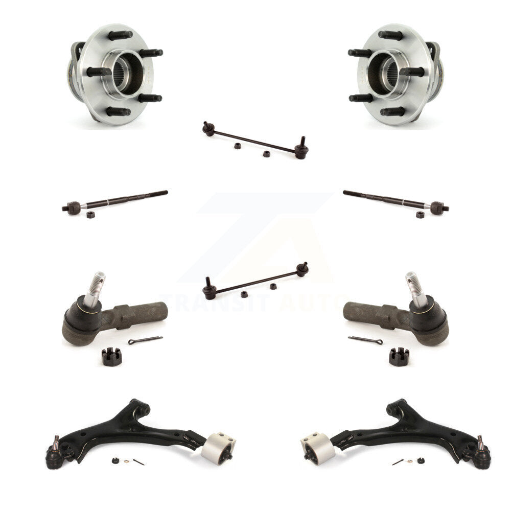 Bearing Lower Control Arm Outer Inner Tie Rod Link Front Kit (10Pc) For Pontiac