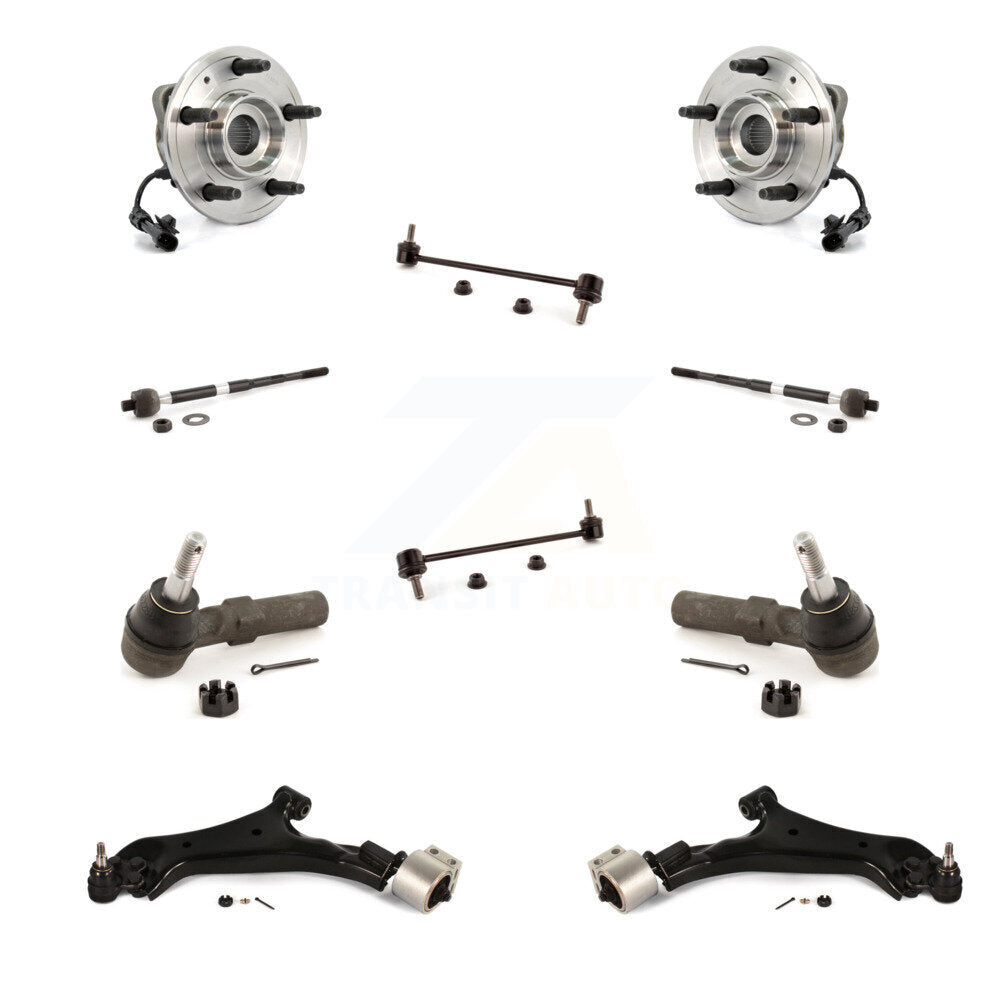 Bearing Lower Arm Outer Inner Tie Rod Link Front Kit (10Pc) For 08-10 Saturn Vue