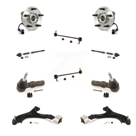 Bearing Lower Control Arm with Ball Joint Outer Inner Tie Rod Link Front Kit For
