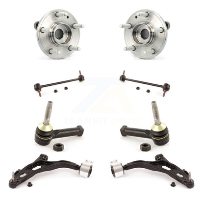 Hub Bearing Lower Control Arm Outer Tie Rod & Link Front Kit (8Pc) For Ford Five