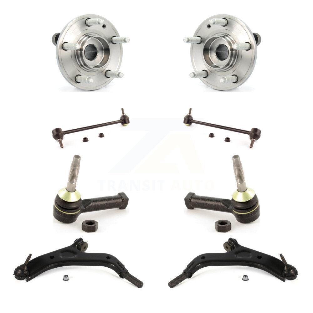 Bearing Lower Control Arm Outer Tie Rod & Link Front Kit (8Pc) For Ford Taurus X