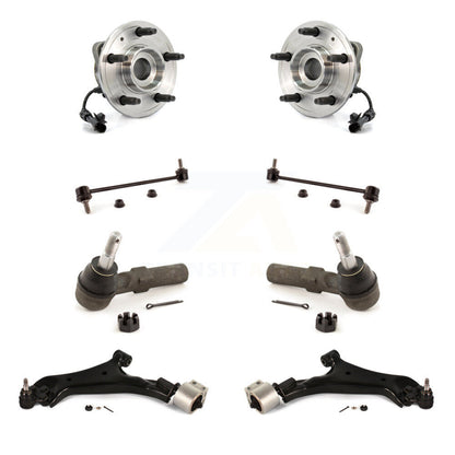 Hub Bearing Lower Control Arm Outer Tie Rod Link Front Kit (8Pc) For Saturn Vue