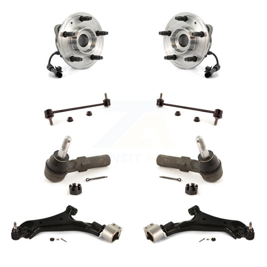 Hub Bearing Lower Control Arm Outer Tie Rod Link Front Kit (8Pc) For Saturn Vue