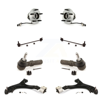 Hub Bearing Lower Control Arm Outer Tie Rod Link Front Kit (8Pc) For Saturn Vue