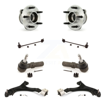 Hub Bearing Lower Control Arm Outer Tie Rod Link Front Kit (8Pc) For Saturn Vue