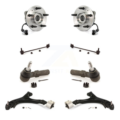 Hub Bearing Lower Control Arm Outer Tie Rod & Link Front Kit (8Pc) For Chevrolet