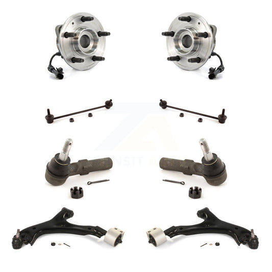 Hub Bearing Lower Control Arm Outer Tie Rod & Link Front Kit (8Pc) For Chevrolet