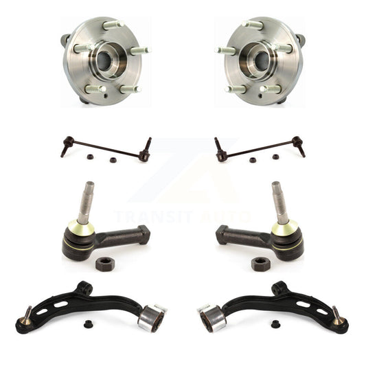 Bearing Lower Control Arm Outer Tie Rod & Link Front Kit (8Pc) For Ford Flex MKT