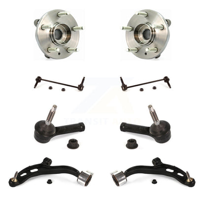 Bearing Lower Control Arm Outer Tie Rod & Link Front Kit (8Pc) For Ford Flex MKT