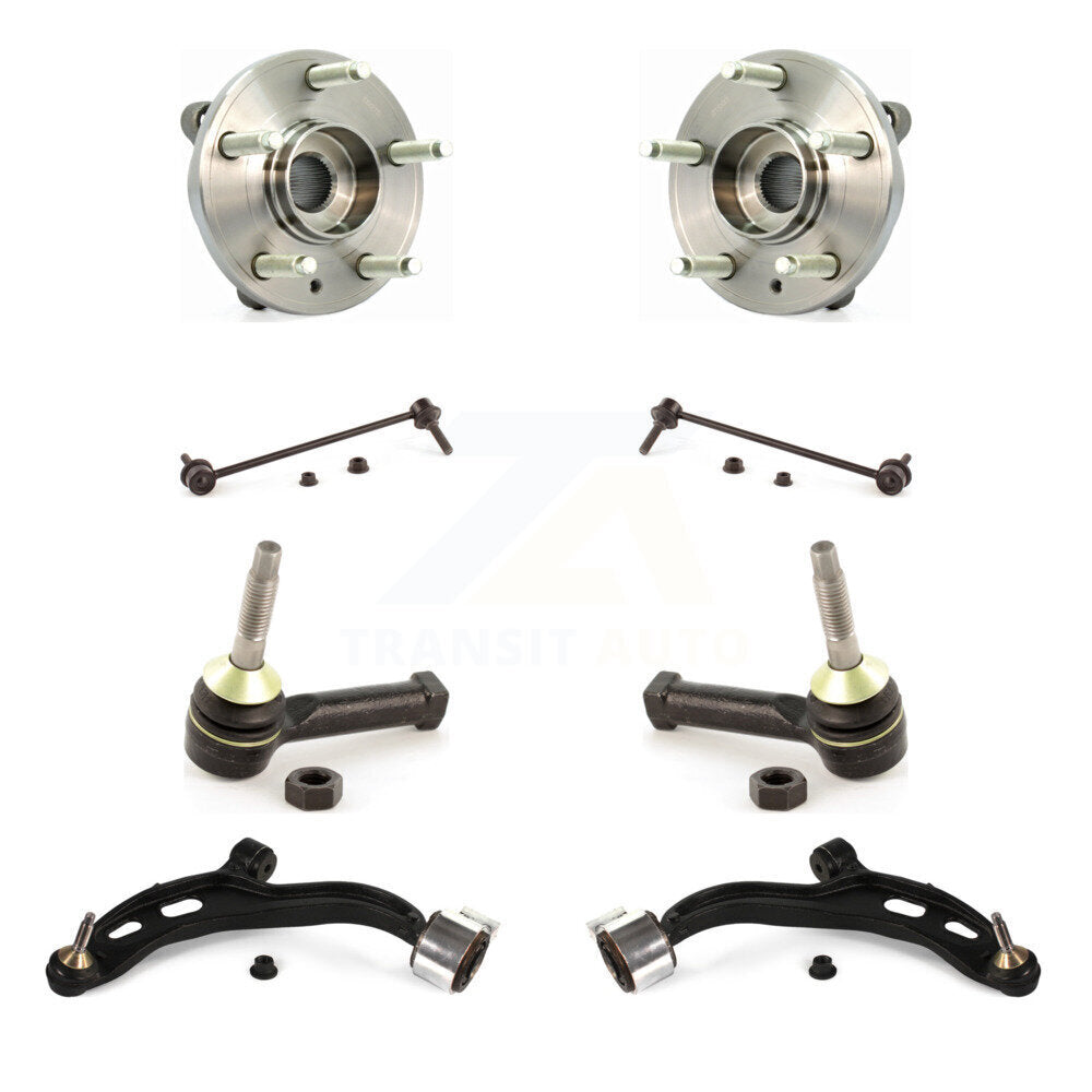 Bearing Lower Control Arm Outer Tie Rod Link Front Kit (8Pc) For 09 Lincoln MKS