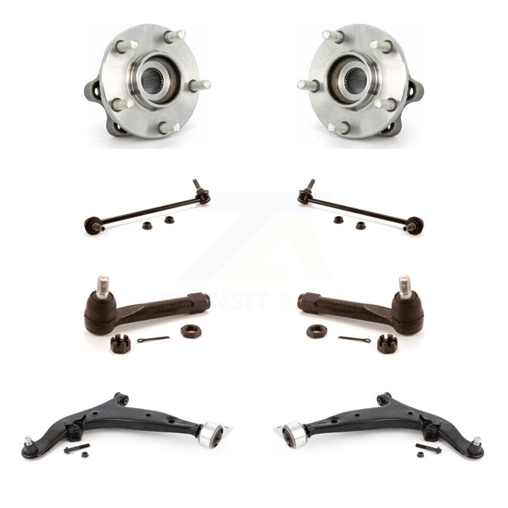 Bearing Lower Arm Outer Tie Rod Link Front Kit (8Pc) For 2004-2009 Nissan Quest