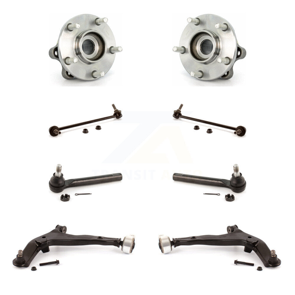 Bearing Lower Arm Outer Tie Rod Link Front Kit (8Pc) For 2003-2004 Nissan Murano