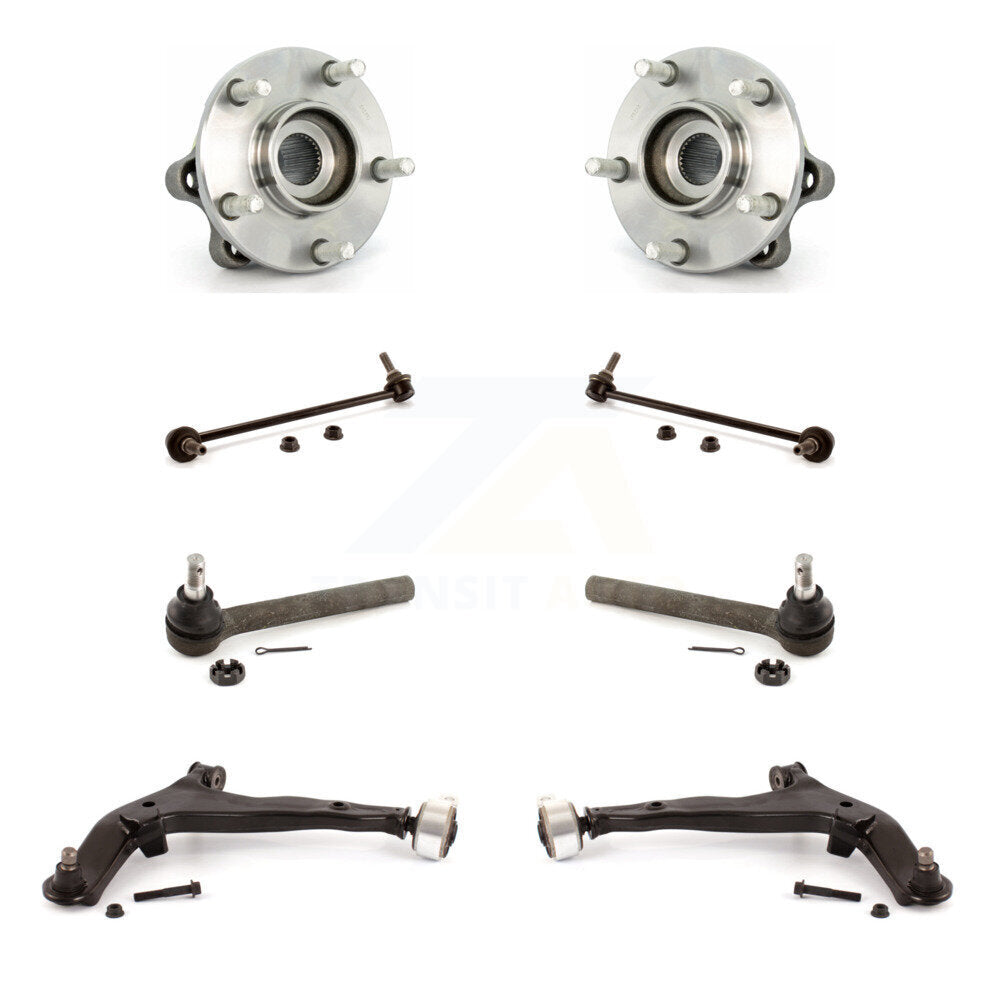 Bearing Lower Arm Outer Tie Rod Link Front Kit (8Pc) For 2005-2007 Nissan Murano