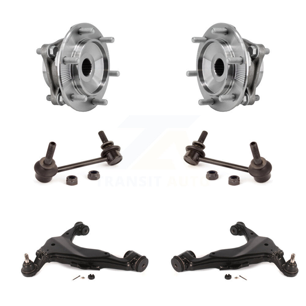 Hub Bearing Lower Control Arm Link Front Kit (6Pc) For Toyota 4Runner FJ Cruiser