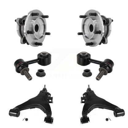 Hub Bearing Lower Control Arm Link Front Kit (6Pc) For Toyota Tundra Sequoia 4WD