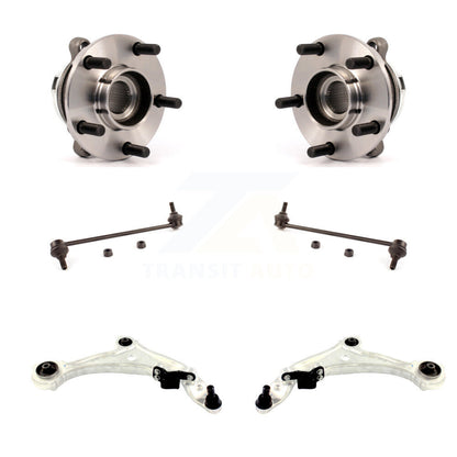 Hub Bearing Lower Control Arm & Link Front Kit (6Pc) For 2009-2014 Nissan Murano