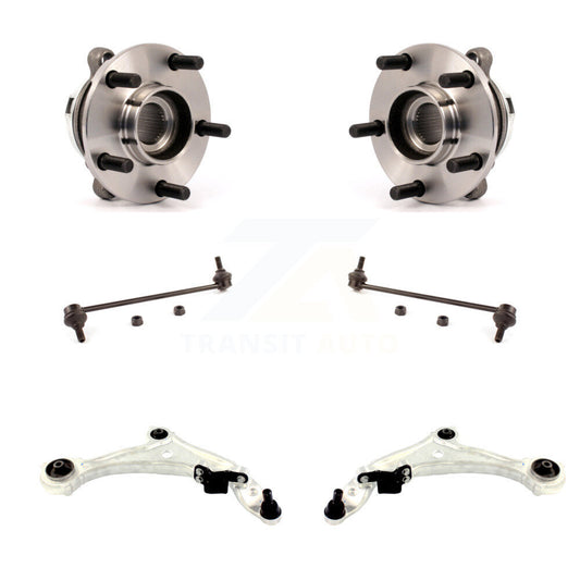 Hub Bearing Lower Control Arm & Link Front Kit (6Pc) For 2009-2014 Nissan Murano