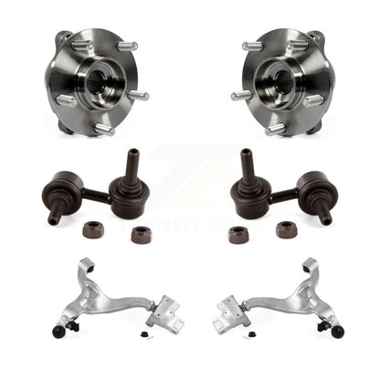 Hub Bearing Lower Control Arm Link Front Kit (6Pc) For INFINITI G37 G35 G25 Q40