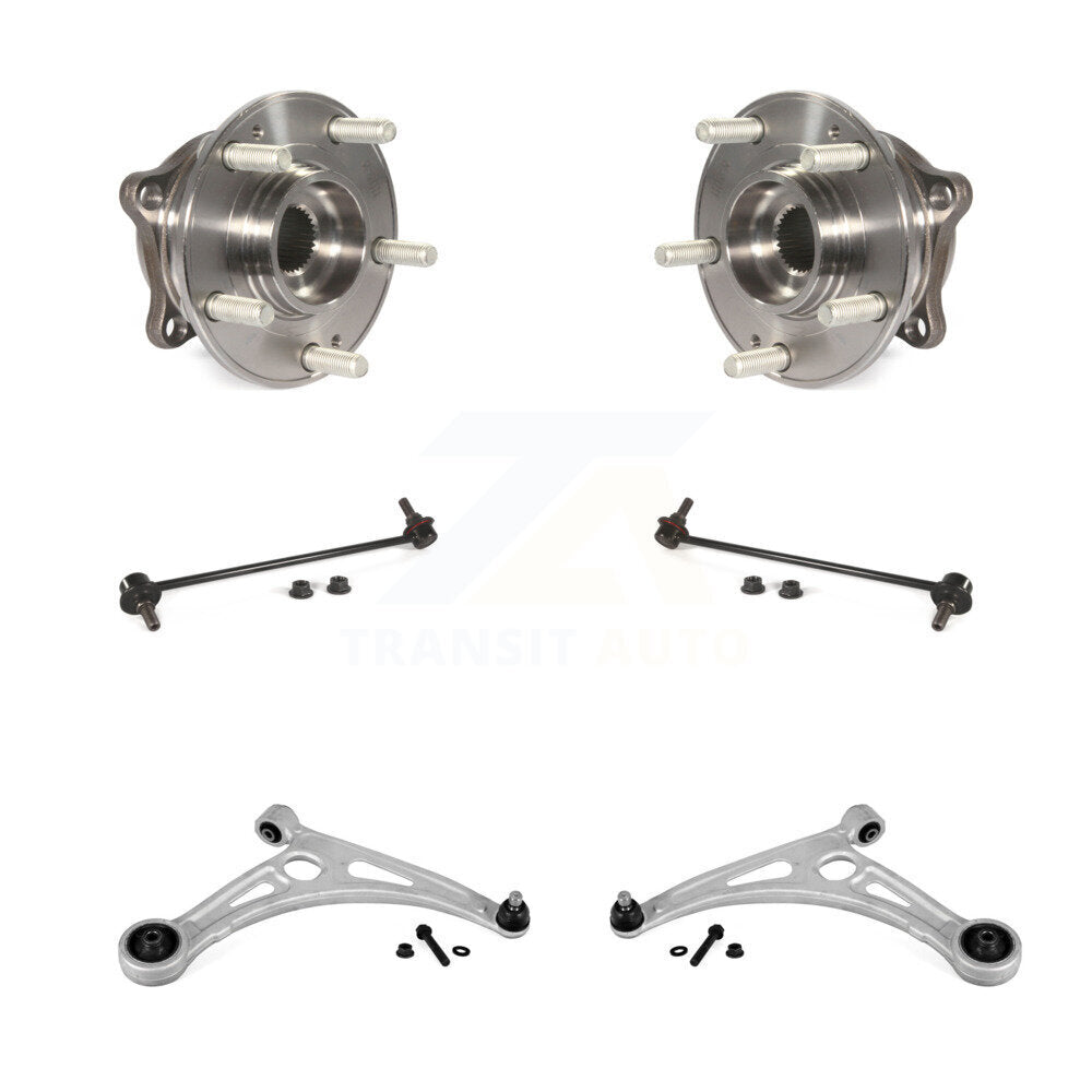 Hub Bearing Lower Control Arm Link Front Kit (6Pc) For Hyundai Sonata Kia Optima