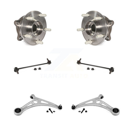 Hub Bearing Lower Control Arm Link Front Kit (6Pc) For Hyundai Sonata Kia Optima