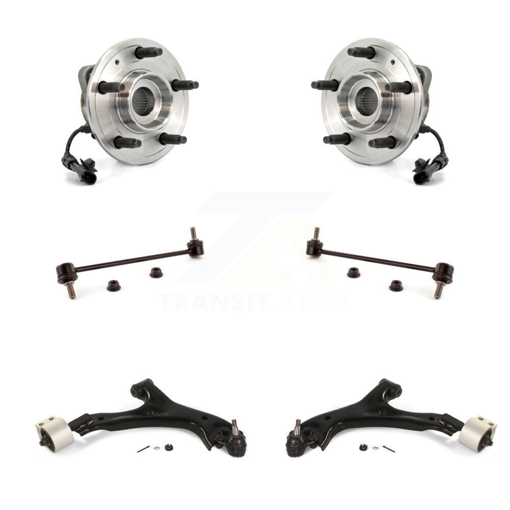 Hub Bearing Lower Control Arm Link Front Kit (6Pc) For Chevrolet Equinox Captiva