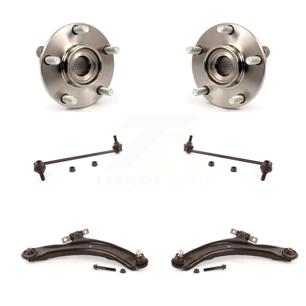 Bearing Lower Control Arm with BJ & Link Front Kit (6Pc) For Nissan Rogue Select