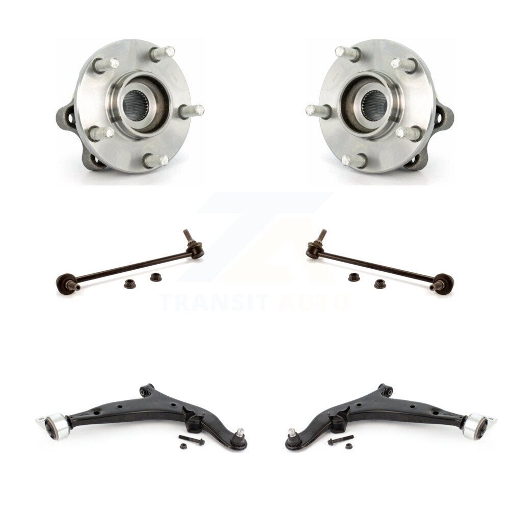 Hub Bearing Lower Control Arm & Link Front Kit (6Pc) For 2004-2009 Nissan Quest