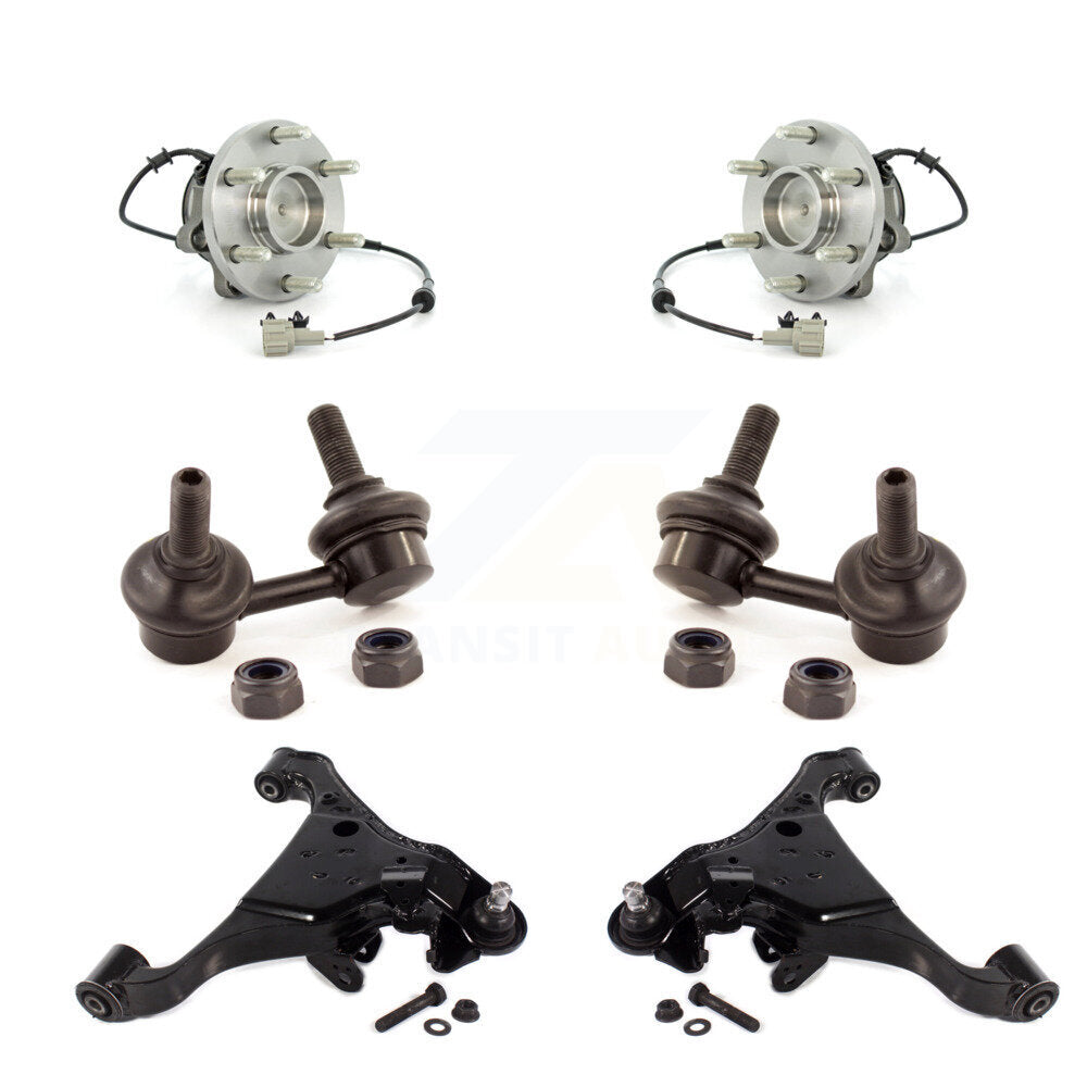 Bearing Lower Control Arm & Link Front Kit (6Pc) For Nissan Frontier Pathfinder