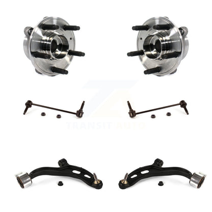 Hub Bearing Lower Control Arm Link Front Kit (6Pc) For Ford Taurus Police Sedan