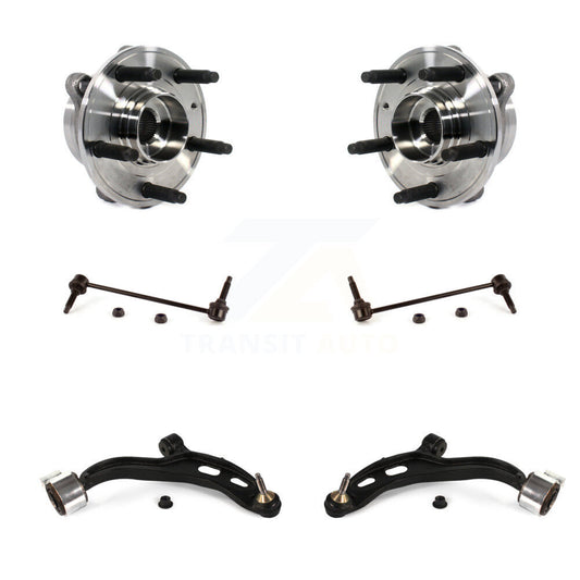 Hub Bearing Lower Control Arm Link Front Kit (6Pc) For Ford Taurus Police Sedan