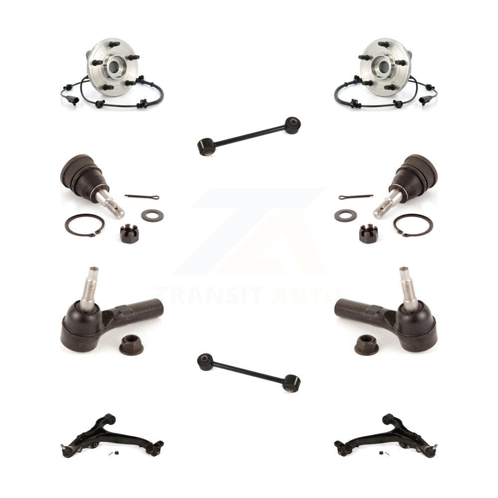 Bearing Lower Control Arm Upper Ball Joint Outer Tie Rod Link Front Kit For Jeep