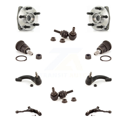 Bearing Lower Arm Upper Ball Joint Outer Tie Rod Link Front Kit (10Pc) For Dodge