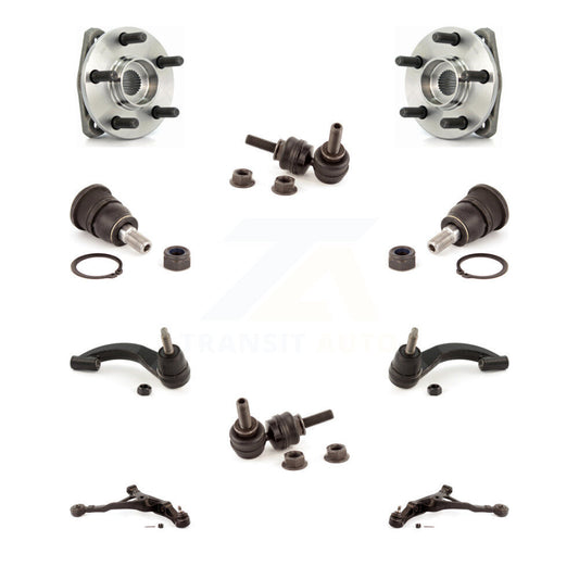 Bearing Lower Arm Upper Ball Joint Outer Tie Rod Link Front Kit (10Pc) For Dodge