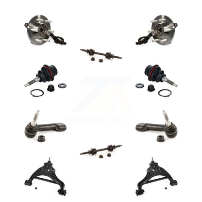 Hub Bearing Lower Control Arm Upper Ball Joint Outer Tie Rod Link Front Kit For
