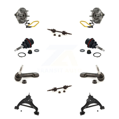 Hub Bearing Lower Control Arm Upper Ball Joint Outer Tie Rod Link Front Kit For