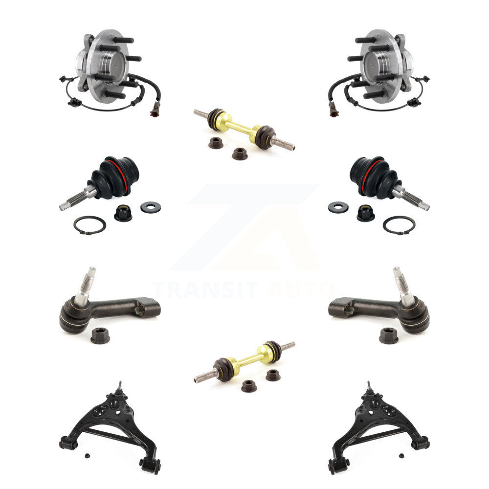Bearing Lower Control Arm Upper Ball Joint Outer Tie Rod Link Front Kit For Ford