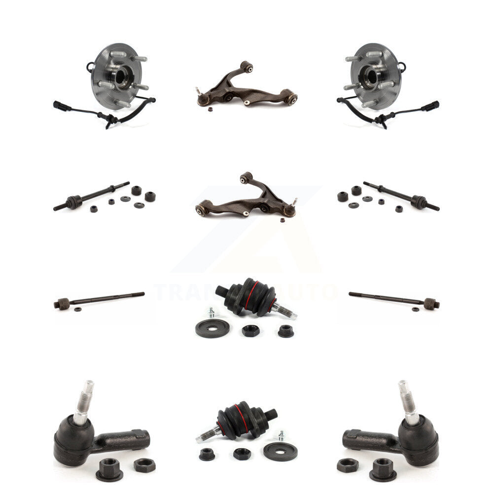 Hub Lower Control Arm Upper Ball Joint Outer Inner Tie Rod & Link Front Kit For